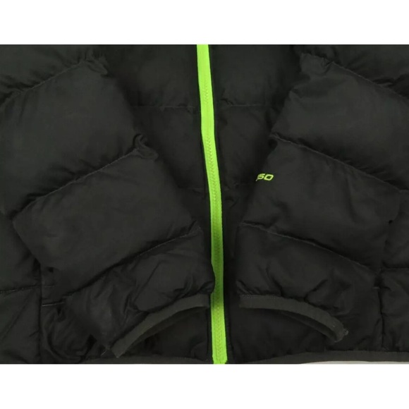 The North Face 550 Down Nuptse Quilted Boys Youth Full Zip Puffer Coat Jacket L - Picture 3 of 10